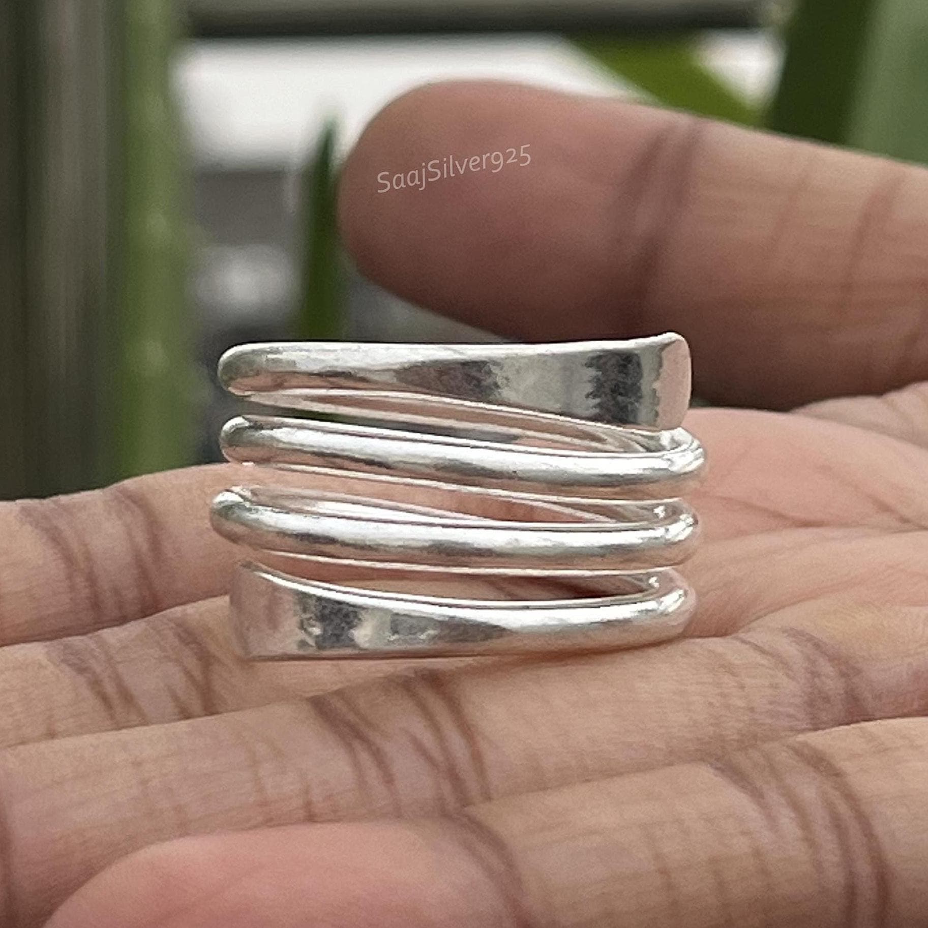 Anello Fascia Per Pollice In Argento Sterling 925 – Larghezza 2,5mm, Ossidato
