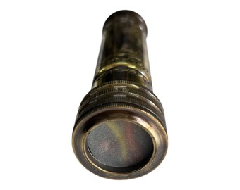 Kaleidoscope Handmade Brass : Antique Black Finish, Rotating Wheel