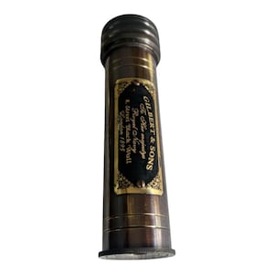 Vintage Gilbert Kaleidoscopes In  Antique Brass Finish Prism Toy Gifts  A unique gift for your kids, grand children etc