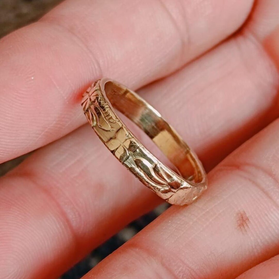 Handmade Brass Flower Ring: Fidget Statement Jewelry - Etsy