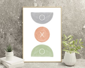 Abstract Printable Wall Art (Rounds) - Pastels - INSTANT DOWNLOAD | Modern | Minimalist | Home Décor