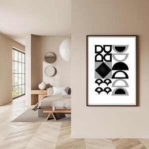 Abstract Bauhaus Geometric Wall Art