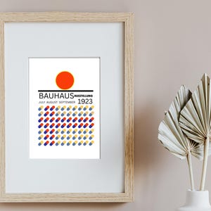 Geometric Bauhaus Art Print: Mid-Century Modern Giclée Poster