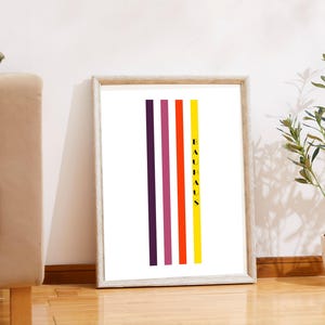 Geometric Bauhaus Art Print: Mid-Century Modern Giclée Poster