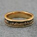 MOUNTAIN LANDSCAPE Wedding Band, 5.5mm wide, in 14k yellow, rose  or white gold, Pine Tree Ring, Pine, Mountain Wedding Ring