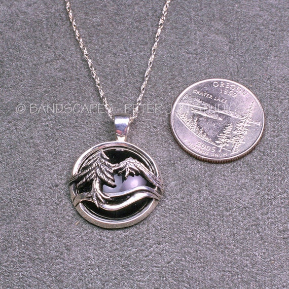 松の木の彫刻 アート作品 銀