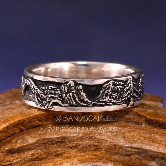UTAH South-west Landscape - A Highly Detailed Wedding Band in