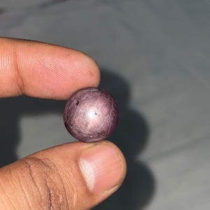 Natural Star Ruby Gemstone, Untreated Asterism Cabochon, Loose Ruby Stone for Jewelry Making