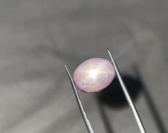 Cabujón de rubí estrella de oro rosa – Gema de 5,95 quilates para joyería