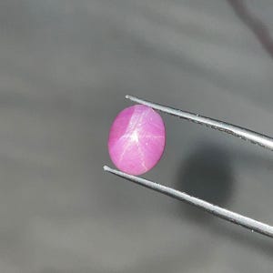 Natural Star Ruby Gemstone – 4.10 Carat Loose Cabochon for Jewelry, Collector & Meaningful Gift