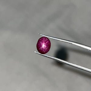 Natural Star Ruby Oval Cabochon Gemstone | 2.80 Carat Asterism Jewelry Making Stone