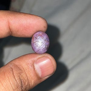 Natural Star Ruby Gemstone , Oval Cabochon Loose Gem for Custom Jewelry