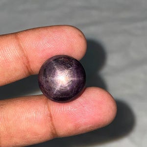 Rubis étoilé naturel 33,55 ct | Cabochon à 6 rayons pour bague ou pendentif