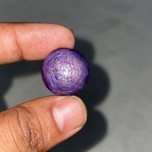 44-karaats sterrobijn cabochon | Grote edelsteen voor verzamelaars (20,20 mm)