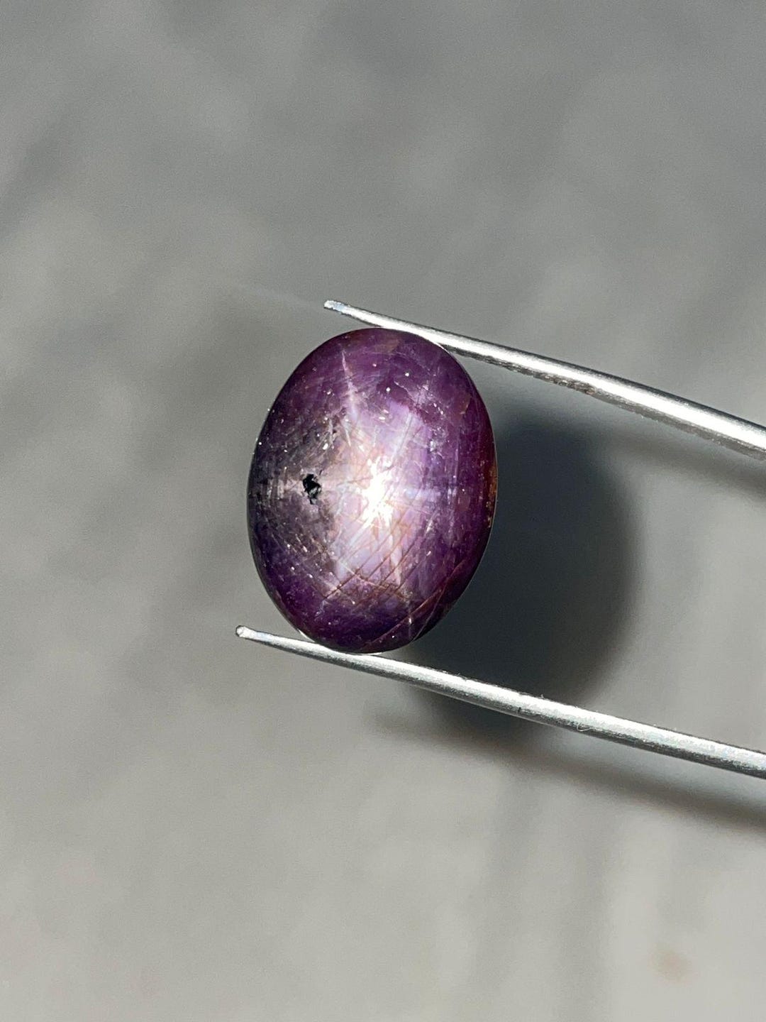 37 Carat Purple Star Ruby Cabochon – Loose Gemstone for Ring - Etsy