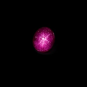 Natural Star Ruby Gemstone, 5.80 Ct, Sharp 6 Ray Effect (Collector Gem)