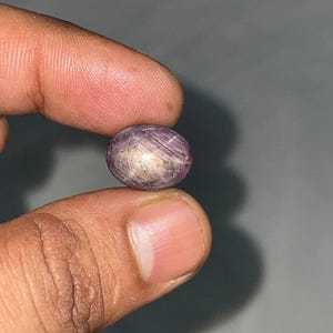 Natural Star Ruby Gemstone, 14.40 Ct Oval Cabochon, Asterism (Loose Gemstone)