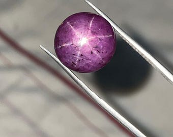 Natural Ruby Star Gemstone – Ruby Cabochon – July Birthstone