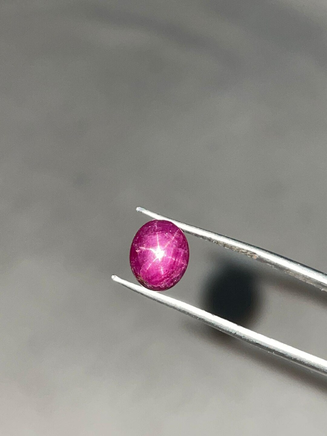 Sharp Sided Ruby Natural Star Ruby Loose Gemstone – Polished Cabochon With Sharp ...