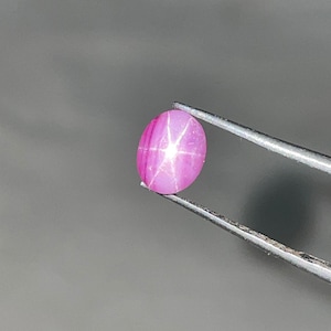 Natural Pink Star Ruby Cabochon, Vedic Astrology Gemstone