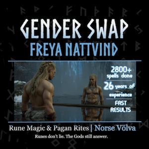 Super Powerful Gender Swap. Change your Identity Spell. Ancient Scandinavian Magic