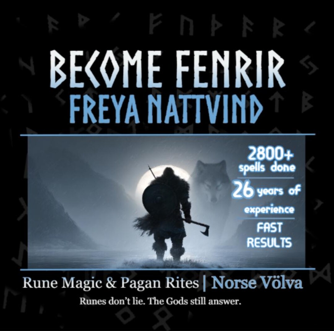 Lycan Werewolf Spell. Become a Fenrir Ritual. Ancient Viking Magic - Etsy