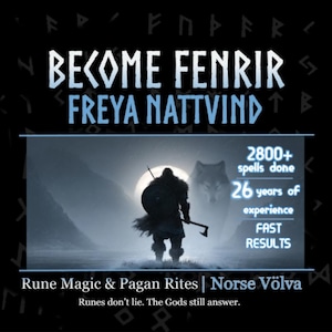 Lycan Werewolf Spell. Become a Fenrir Ritual. Ancient Viking Magic