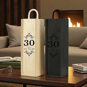 Personalized wooden wine boxes, Wine box,laser engraved gifts, Valentine&#39;s Day , anniversary gifts, wooden wine boxes, wedding wine boxes