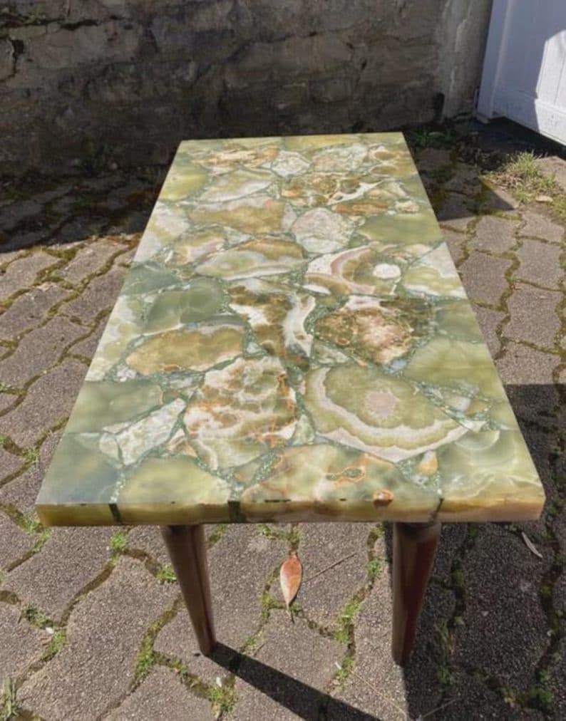 Onyx coffee table - Etsy 日本 アンティーク イタリア オニキス