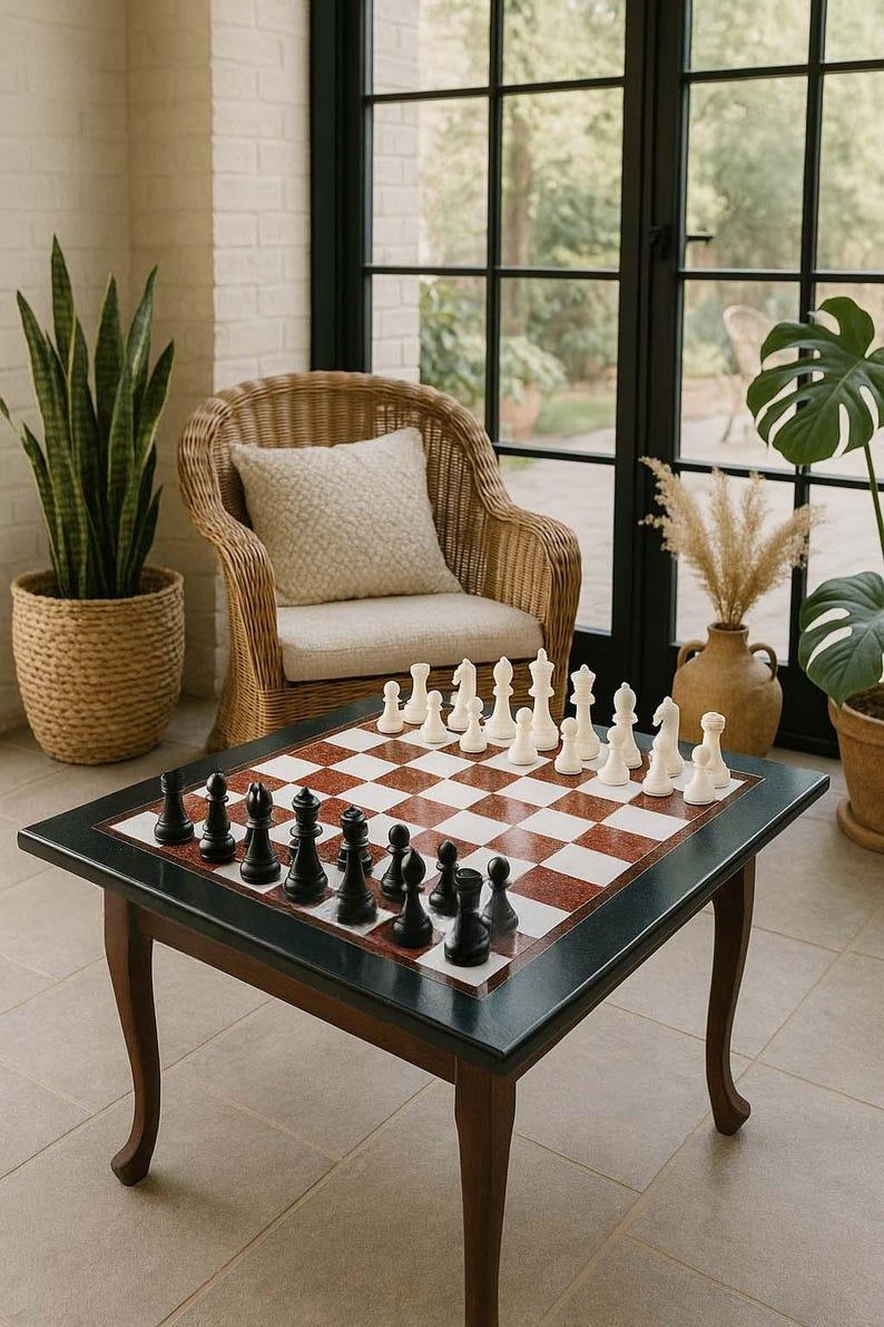 Vintage chess table - Etsy 日本