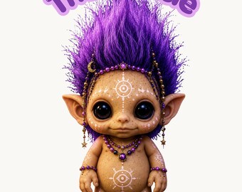 L'Oracle Troll Coloriage PDF imprimable PNG à téléchargement immédiat IBeanTrolled