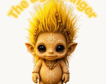Le porteur de lumière troll à colorier PDF imprimable PNG à téléchargement immédiat IBeanTrolled