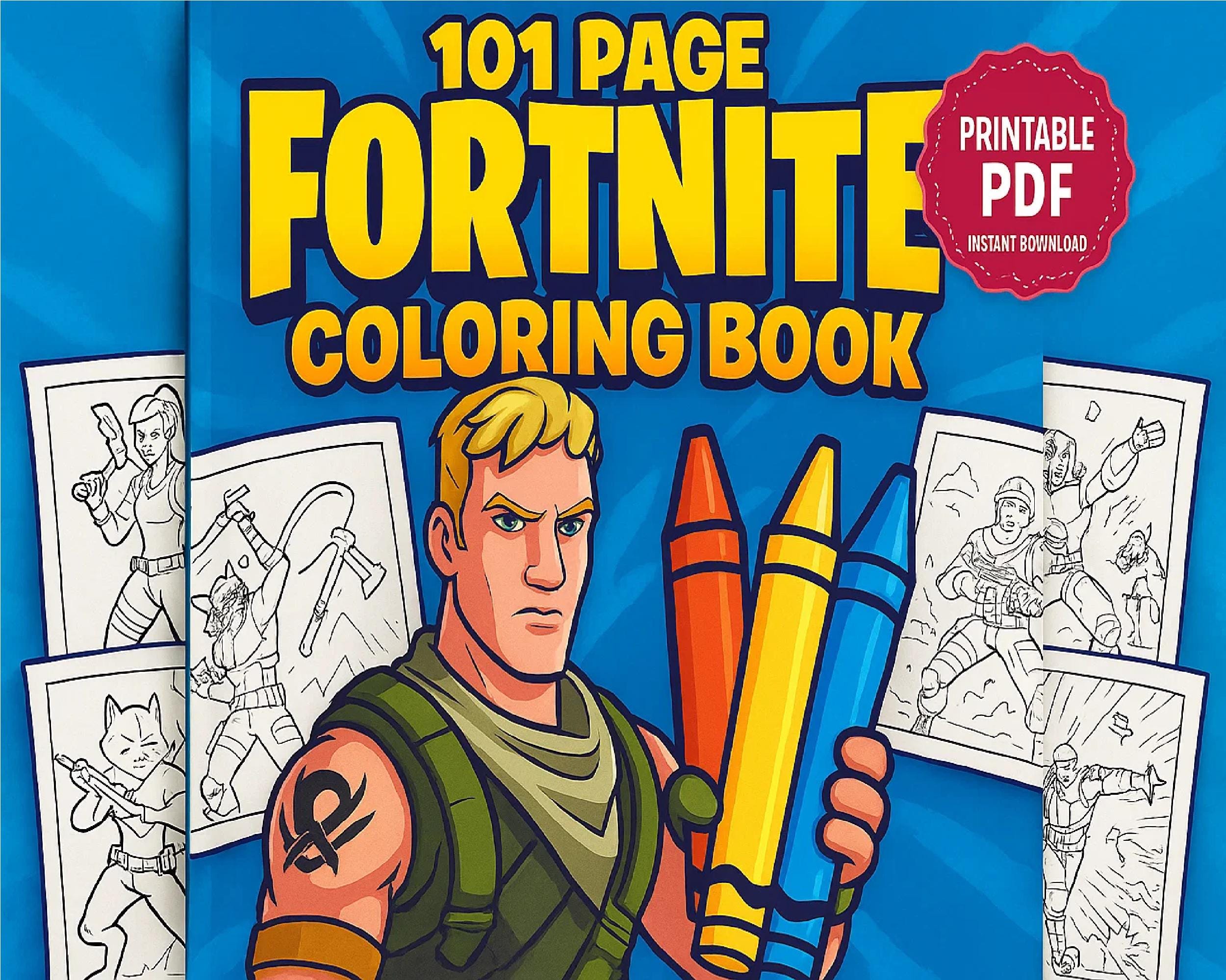 Fortnite No.1プロサイン入り小色紙セット 101 Fort Game Coloring Book – F-nite Printable Coloring Pages for
