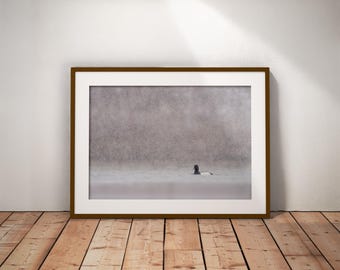 Lesser Scaup Print · Duck in Snow · Waterfowl Wall Art | Giclee, Canvas & Metal