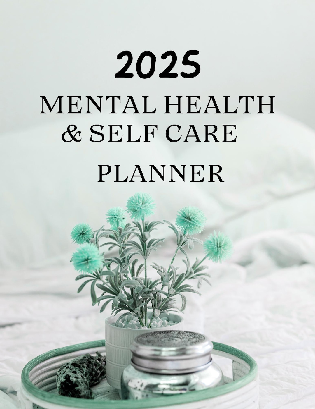 Editable Mental Health & Self-care Planner, Self-care Digital Planner