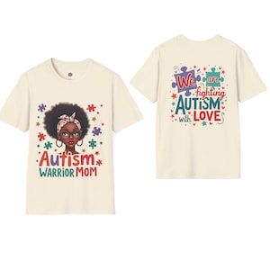 Camiseta de conscientização sobre autismo: design de quebra-cabeça, amor e esperança