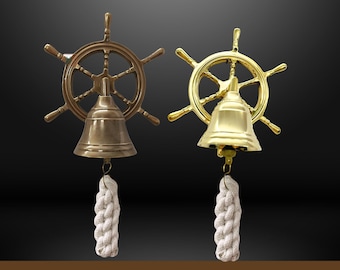 Handcrafted Brass Ship Bell: Nautical Wall Hanging, 2.3"
