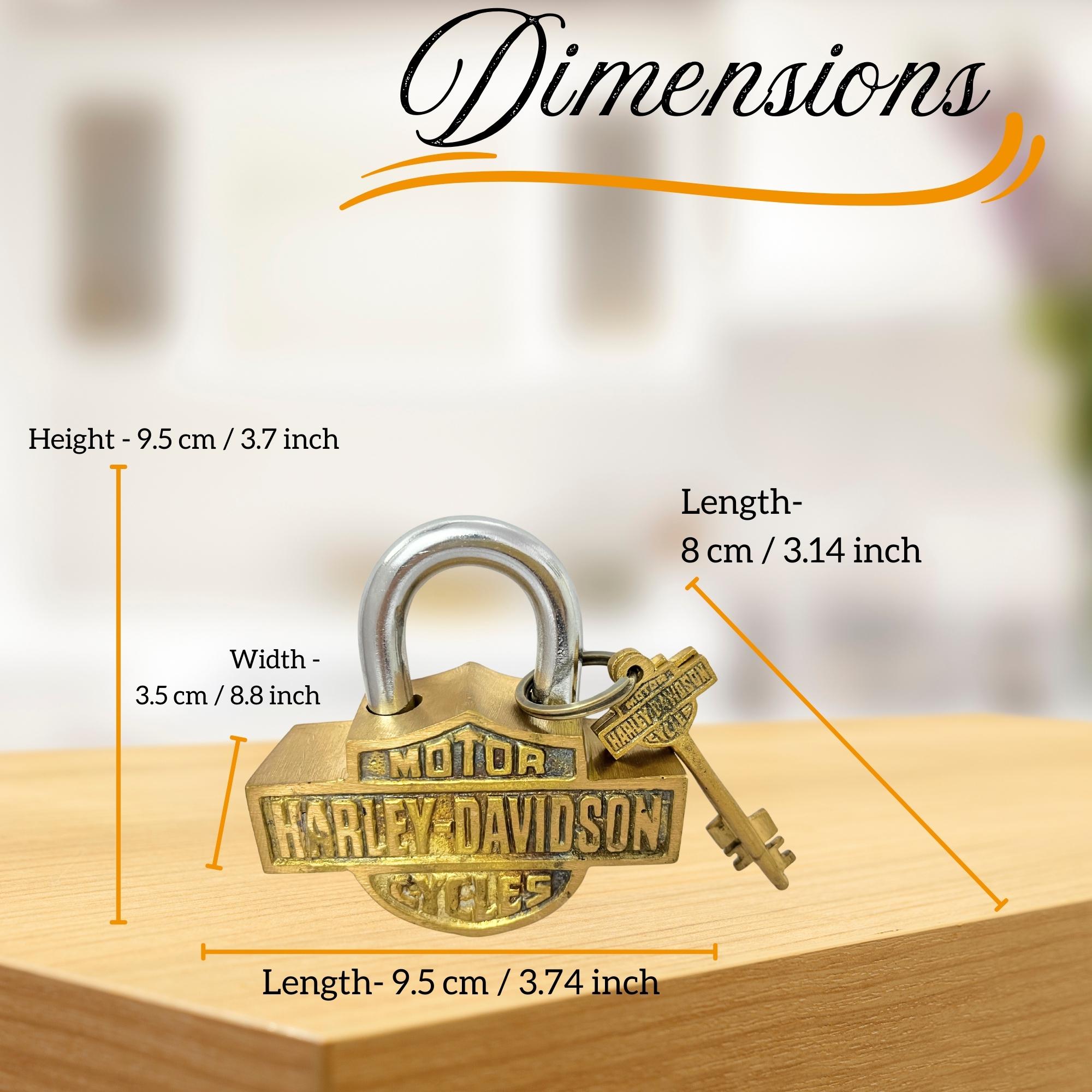 ハーレーダビッドソン 真鍮　南京錠　アンティーク ハーレーダビッドソン 真鍮 南京錠 アンティーク