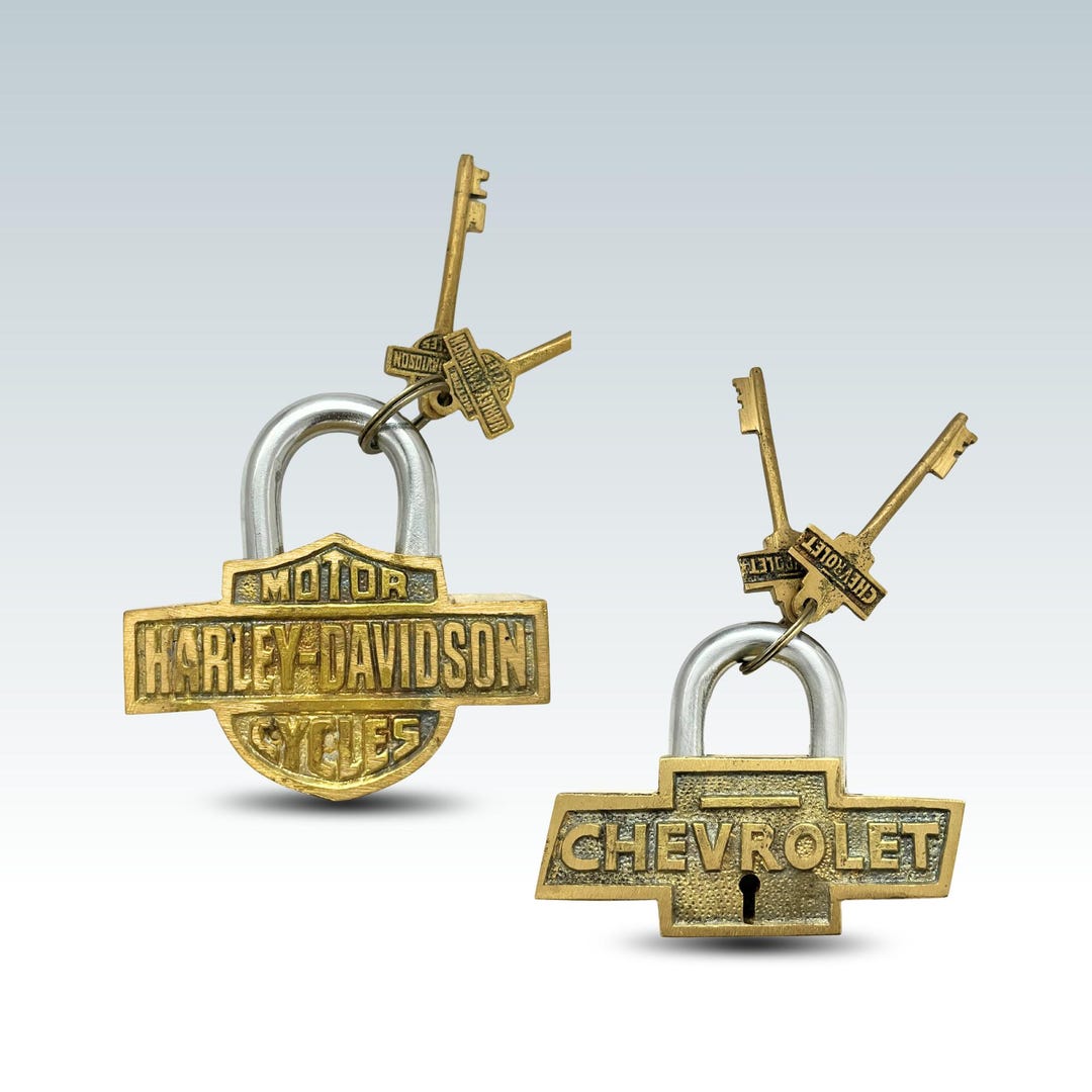 ハーレーダビッドソン 真鍮 南京錠 アンティーク