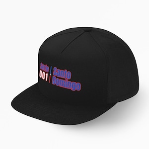 Embroidered Flat Bill Cap: Santo Domingo Cotton Twill Snapback