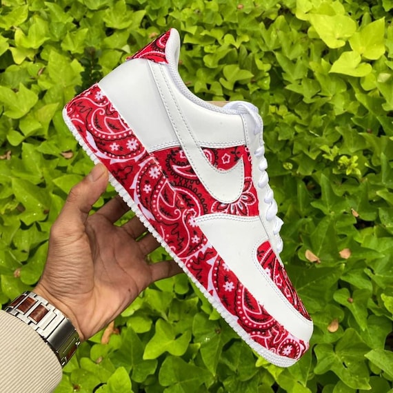 air force 1 red bandana