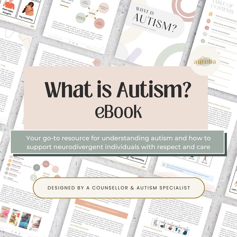 What is Autism Spectrum eBook Printable Autism Guide for Parents Educators Therapists | Neurodiversity-Affirming ASD Resource PDF