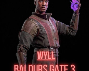 Wyll Statue | Maximum Detailed 3d 12k Resin Printed Figure