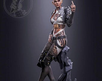 Biotic Outlaw – | Maximum Detailed 3d 12k Resin Printed Figure
