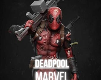 Deadpool Statue | Maximum Detailed 3d 12k Resin Printed Figure