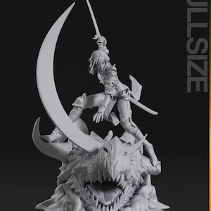 Dragon Sword Champion – Maximum Detail 12K Resin Figure | 30 cm | Painted & Unpainted Options
