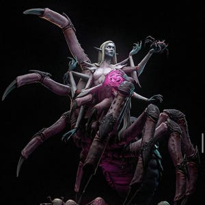 Spider Queen Figure – 30cm Ultra Detailed Fantasy Goddess | Painted or Unpainted | 12K 3D Printed Collectible