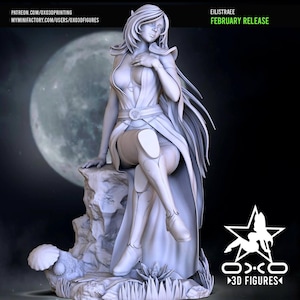 Moonshade Goddess – Maximum Detail 12K Resin Figure | 30 cm | Painted & Unpainted Options