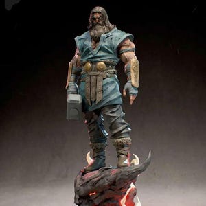 God Odin – Maximum Detail 12K Resin Figure | 30 cm | Painted & Unpainted Options