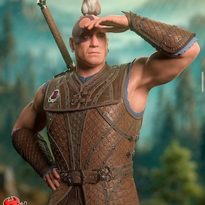 Ranger and Companion Figure – 30cm Ultra Detailed Fantasy Duo Figure | Painted or Unpainted | 12K 3D Printed Collectible